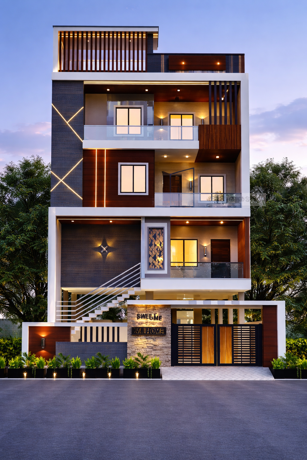 4 Floor house